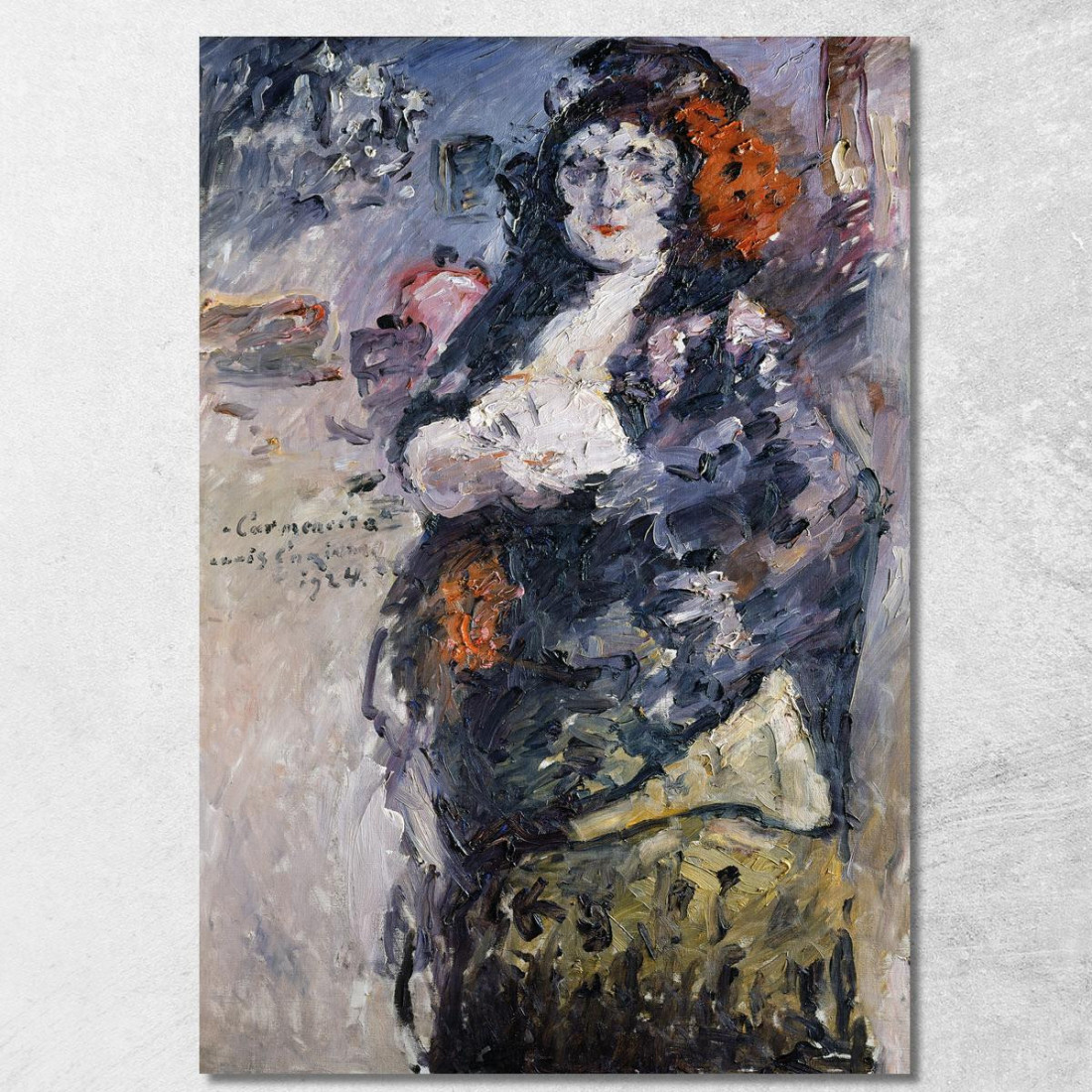 Carmencita Portrait De Charlotte Berend-Corinth En Costume Espagnol Lovis Corinth lcr111 tableau impression sur toile