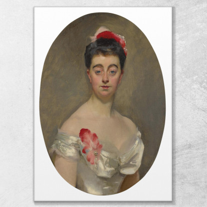 Madame Contessa Jacques De Ganay John Singer Sargent jss144 quadro stampato su tela