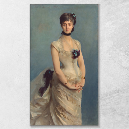 La Signora Paul Poirson John Singer Sargent jss146 quadro stampato su tela