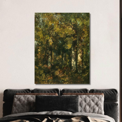 Nella Foresta Di Fontainebleau Narcisse-Virgile Diaz de La Peña nvd32 quadro stampato su tela