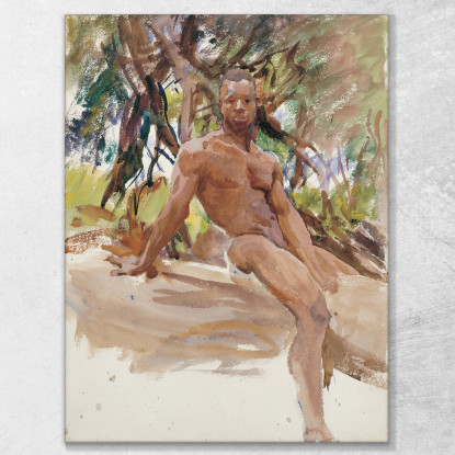 L'Uomo E Gli Alberi Florida John Singer Sargent jss152 quadro stampato su tela