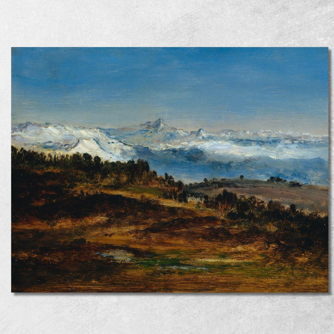 I Pirenei Il Pic Du Midi De Bigorre Narcisse-Virgile Diaz de La Peña nvd73 quadro stampato su tela