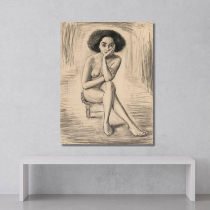 Aysha Nils Dardel ndr2 quadro stampato su tela