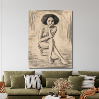 Aysha Nils Dardel ndr2 quadro stampato su tela