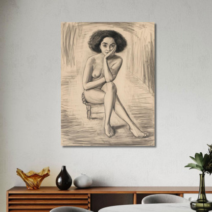 Aysha Nils Dardel ndr2 quadro stampato su tela