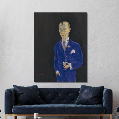 David Sprengel 1880-1941 Scrittore Critico Nils Dardel ndr7 quadro stampato su tela