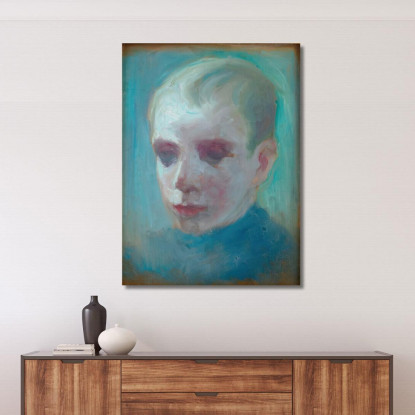 Testa Di Ragazzo Nils Dardel ndr17 quadro stampato su tela