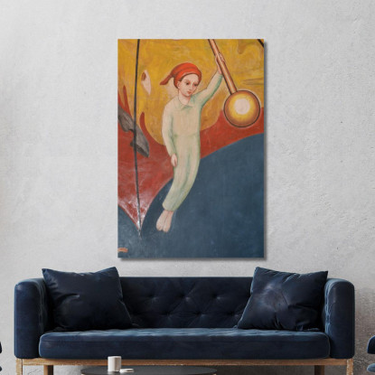 Sandman Nils Dardel ndr22 quadro stampato su tela