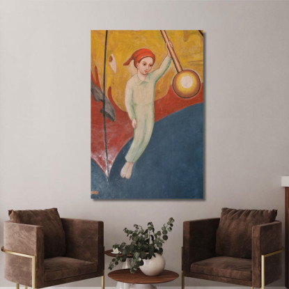 Sandman Nils Dardel ndr22 quadro stampato su tela