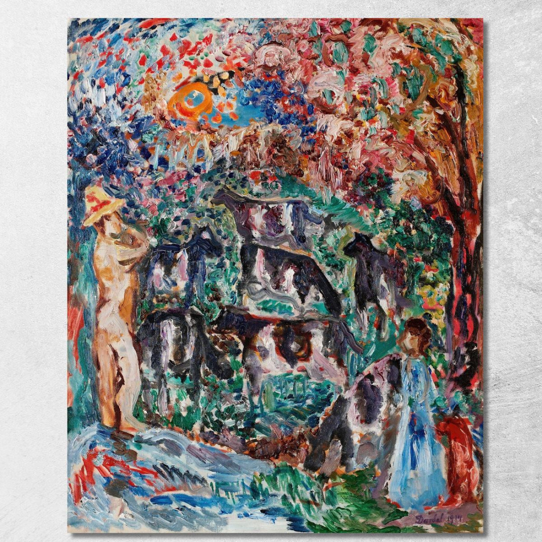 Pastore Nils Dardel ndr23 quadro stampato su tela