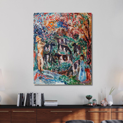 Pastore Nils Dardel ndr23 quadro stampato su tela