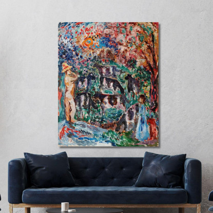 Pastore Nils Dardel ndr23 quadro stampato su tela