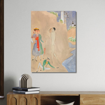 Conversazione Nils Dardel ndr25 quadro stampato su tela
