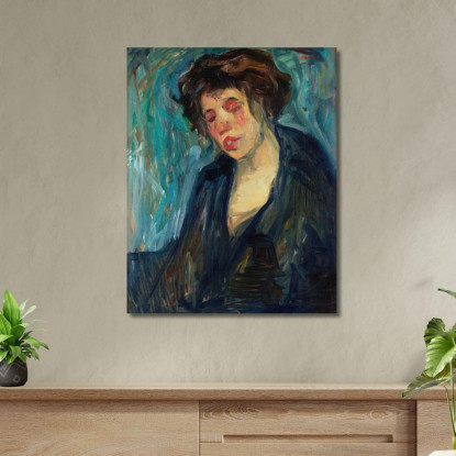 Donna Nils Dardel ndr26 quadro stampato su tela