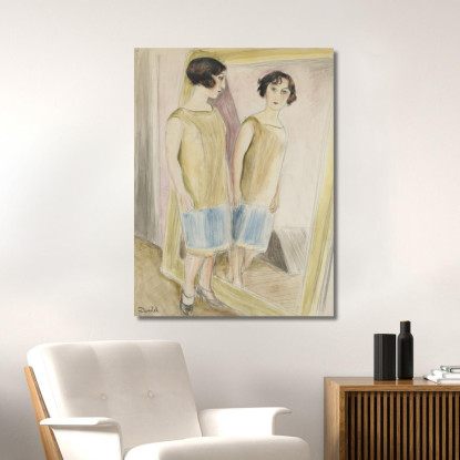 Lucienne Allo Specchio Nils Dardel ndr30 quadro stampato su tela