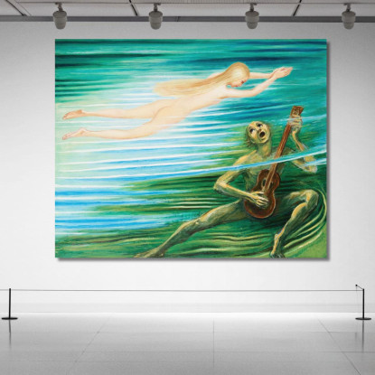 Näcken Nils Dardel ndr33 quadro stampato su tela