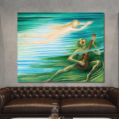 Näcken Nils Dardel ndr33 quadro stampato su tela