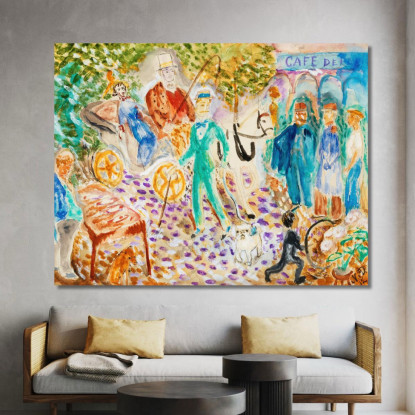 Strada Di Parigi Nils Dardel ndr36 quadro stampato su tela