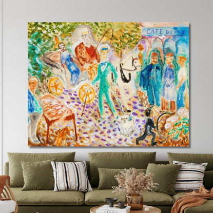 Strada Di Parigi Nils Dardel ndr36 quadro stampato su tela