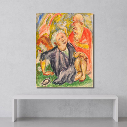Conversazione Nils Dardel ndr39 quadro stampato su tela