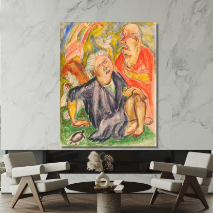 Conversazione Nils Dardel ndr39 quadro stampato su tela