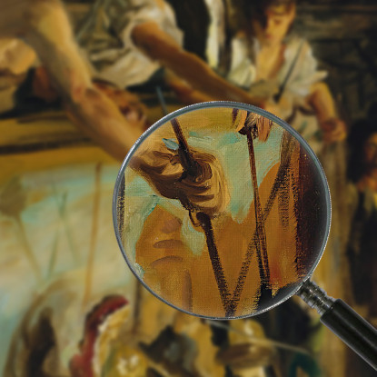 Marionette John Singer Sargent jss159 quadro stampato su tela