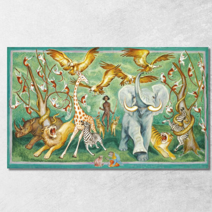 Diana Nera Nils Dardel ndr43 quadro stampato su tela