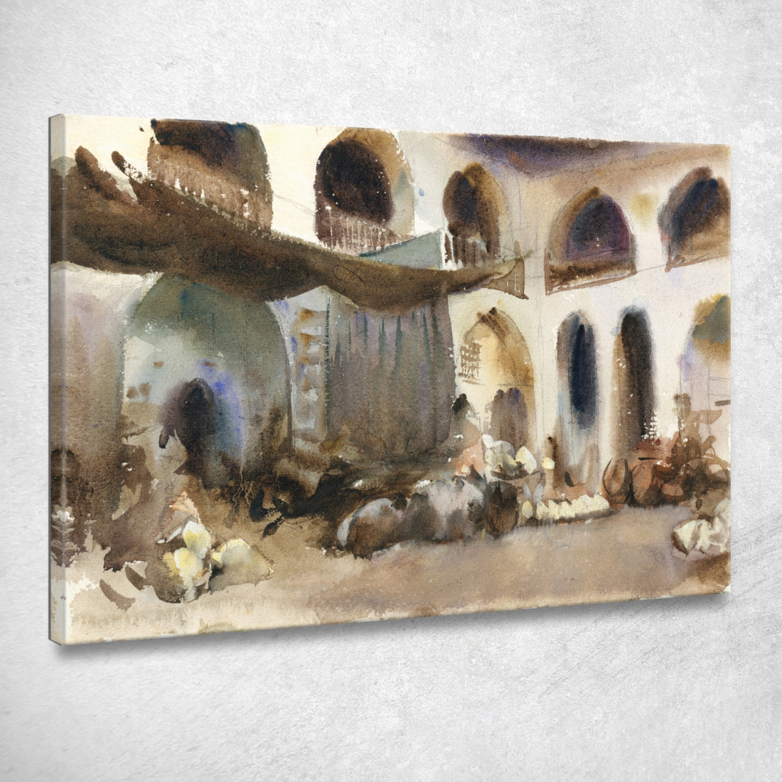 Luogo Di Mercato John Singer Sargent jss160 quadro stampato su tela