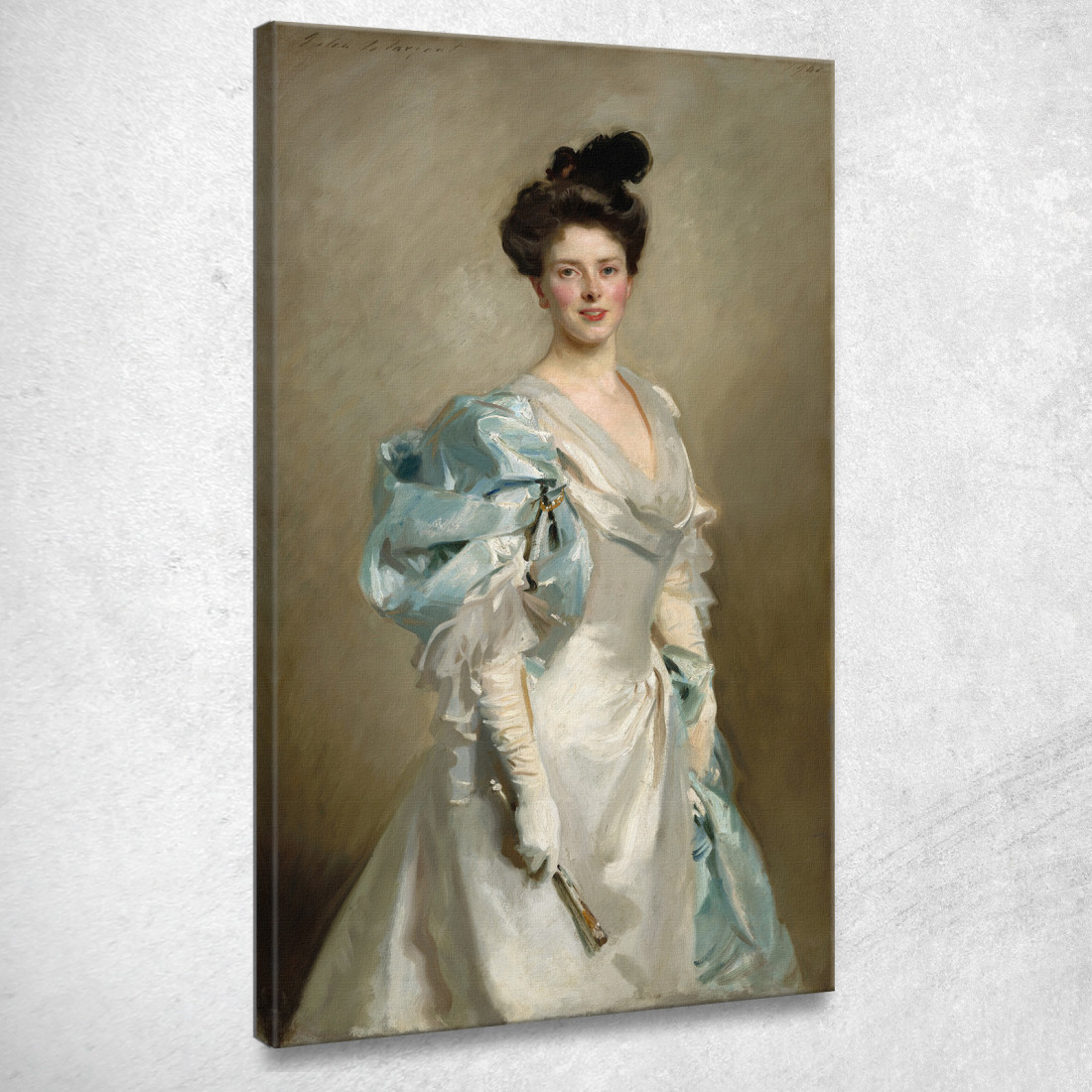 Mary Crowninshield Endicott Chamberlain La Signora Joseph Chamberlain John Singer Sargent jss161 quadro stampato su tela