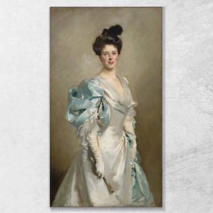 Mary Crowninshield Endicott Chamberlain La Signora Joseph Chamberlain John Singer Sargent jss161 quadro stampato su tela