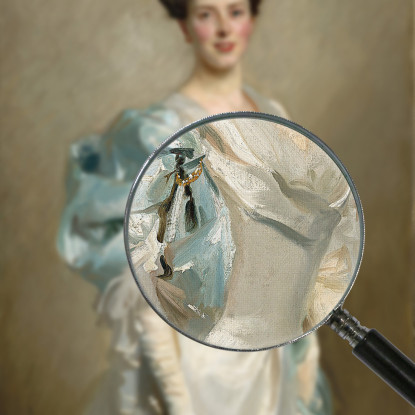 Mary Crowninshield Endicott Chamberlain La Signora Joseph Chamberlain John Singer Sargent jss161 quadro stampato su tela