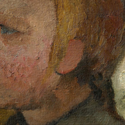 Busto Di Una Ragazza Rivolta A Sinistra Davanti A Betulle Paula Modersohn-Becker pmb6 quadro stampato su tela