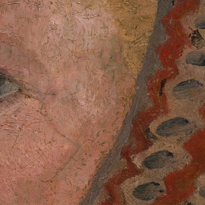 Testa Di Una Ragazza Con Berretto A Strisce In Profilo A Sinistra Paula Modersohn-Becker pmb21 quadro stampato su tela