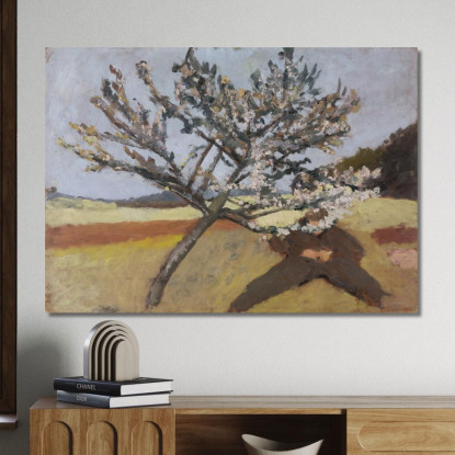 Uomo Disteso Sotto Un Albero In Fiore Paula Modersohn-Becker pmb30 quadro stampato su tela