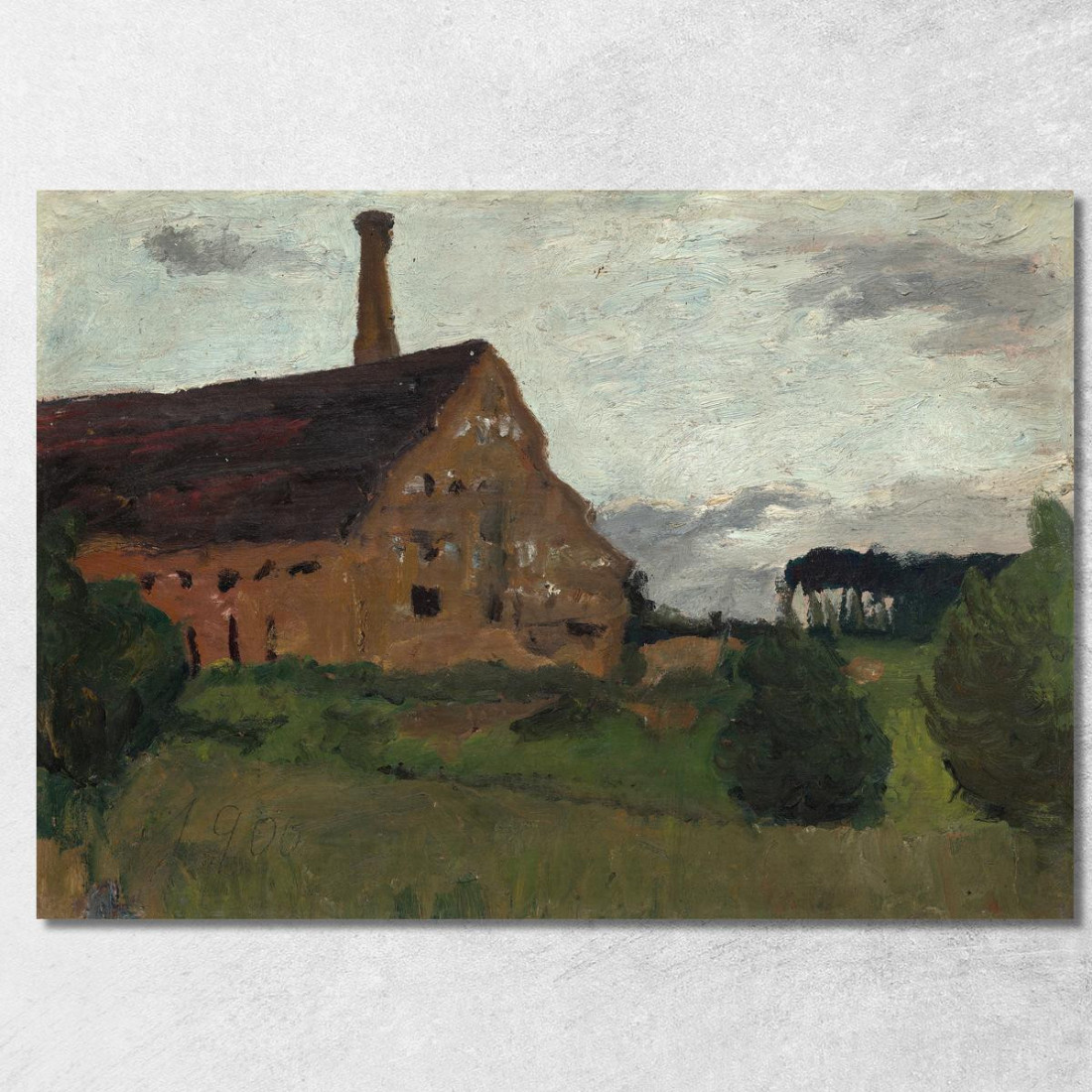 Vecchia Fabbrica Paula Modersohn-Becker pmb33 quadro stampato su tela