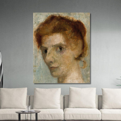 Autoritratto Paula Modersohn-Becker pmb43 quadro stampato su tela