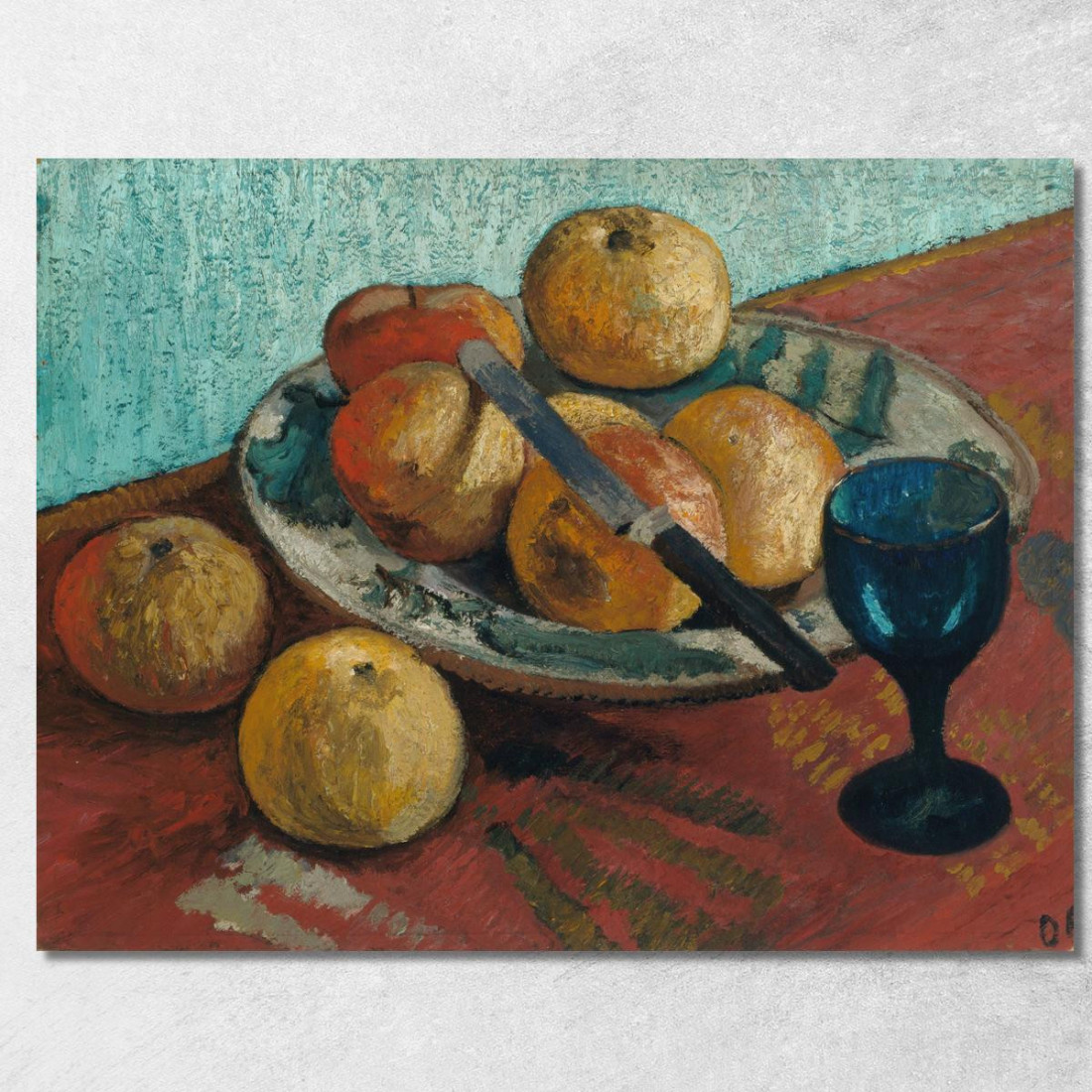 Natura Morta Con Mele E Vetro Verde Paula Modersohn-Becker pmb46 quadro stampato su tela