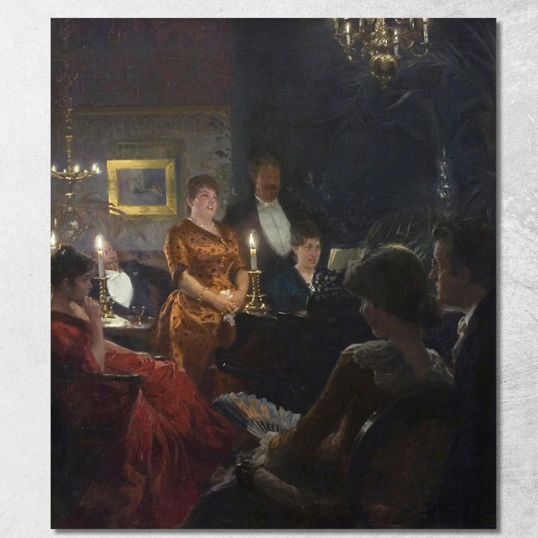 Un Duetto Peder Severin Krøyer psk2 quadro stampato su tela