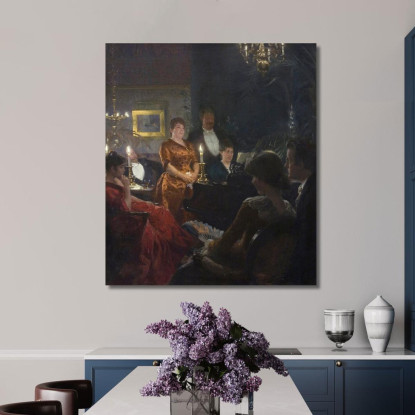 Un Duetto Peder Severin Krøyer psk2 quadro stampato su tela