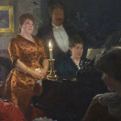 Un Duetto Peder Severin Krøyer psk2 quadro stampato su tela
