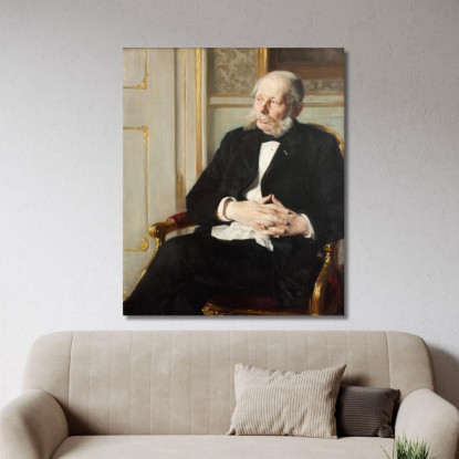 Barone Otto Ditlev Rosenørn-Lehn Peder Severin Krøyer psk11 quadro stampato su tela