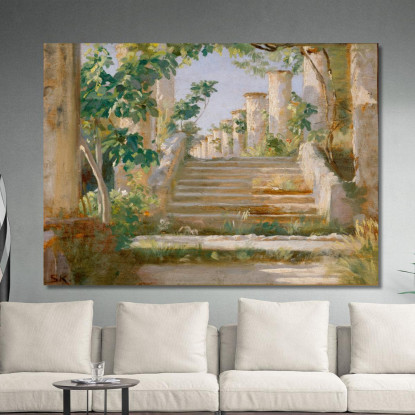 Loggia A Ravello Peder Severin Krøyer psk33 quadro stampato su tela