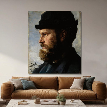 Michael Ancher Peder Severin Krøyer psk37 quadro stampato su tela