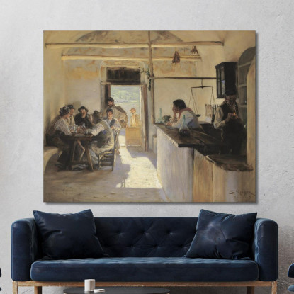 Osteria A Ravello Peder Severin Krøyer psk39 quadro stampato su tela