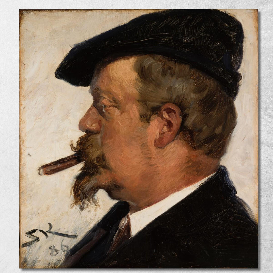 Ritratto Di Vilhelm Rosenstand Peder Severin Krøyer psk41 quadro stampato su tela