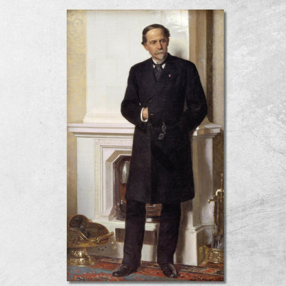 Ritratto Dell'Architetto F. Meldahl Peder Severin Krøyer psk42 quadro stampato su tela