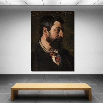 Ritratto Del Pittore Francese Alfred Guillou Peder Severin Krøyer psk43 quadro stampato su tela