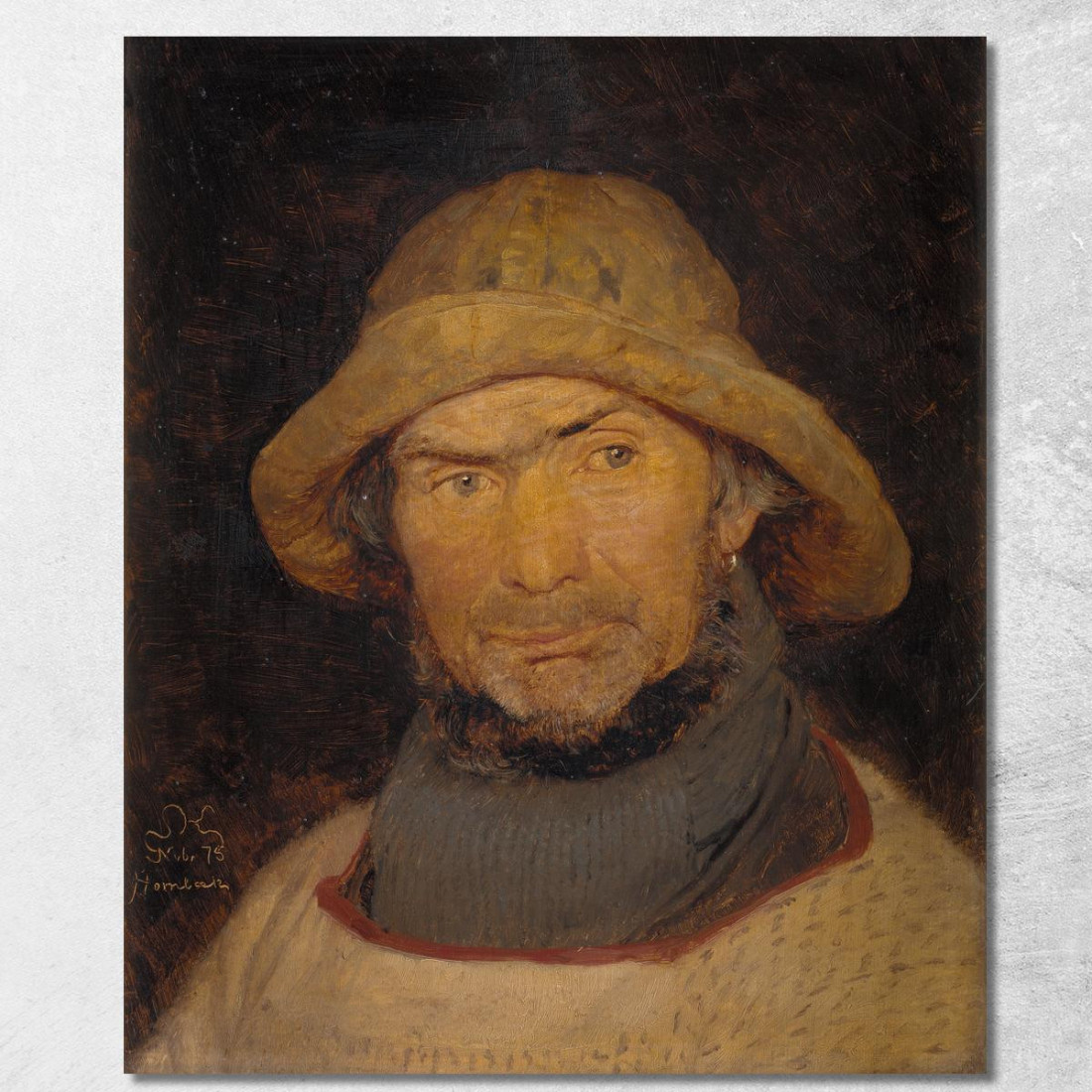 Ritratto Di Un Pescatore Di Hornbæk Peder Severin Krøyer psk44 quadro stampato su tela