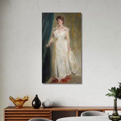 Ritratto Della Contessa Lillie Suzanne Raben-Levetzau Peder Severin Krøyer psk46 quadro stampato su tela
