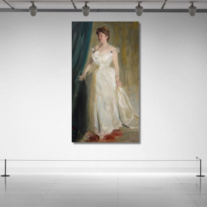 Ritratto Della Contessa Lillie Suzanne Raben-Levetzau Peder Severin Krøyer psk46 quadro stampato su tela